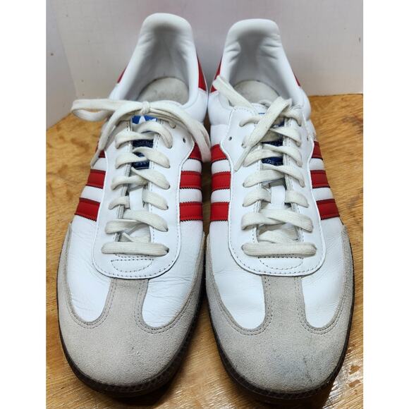 Adidas Samba OG White Victory Red Sneakers Shoes Mens Size 13 EUC main image 11